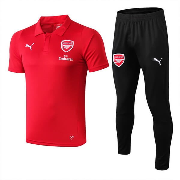 Polo Komplett Set Arsenal 2018-19 Rote